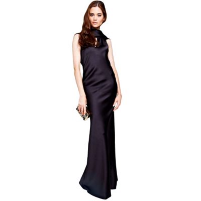 HotSquash Long dress with cowl back and front